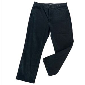 Express super high rise straight leg jeans size 12 in black